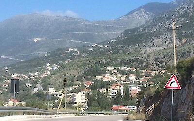 Follow the switchbacks to the top.....your tough last day of cycling over the Llogara Pass....you WILL make it! (submitted by Bowsermania)