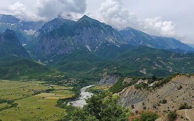 On the descent to the Vjosa River (submitted by Karen Norlin)