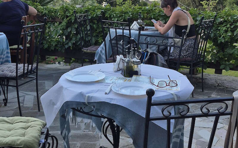 Dinner with a view; Gjirokaster (submitted by Deborah Davis)