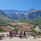 A melting pot of nationalities united on bicycles (photo by Kim H.)