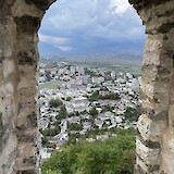 Gjirokaster from the Fortress (photo by Elspeth Miller)