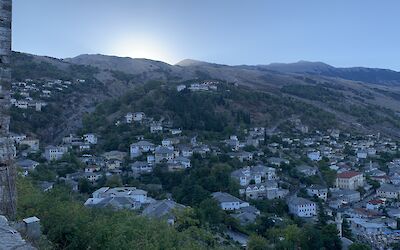 Sunset in Gjirokaster from the castle (submitted by Tom F.)