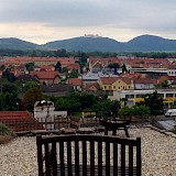 The view from the hotel pool in Krems (photo by chuck)