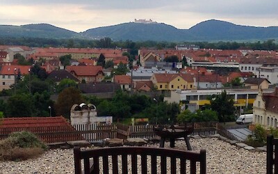 The view from the hotel pool in Krems (submitted by chuck)