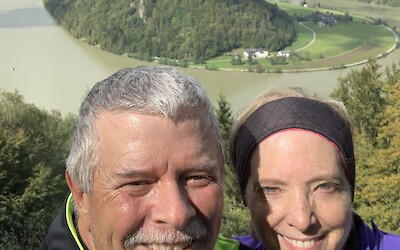 Great day to hike up to  Donauschling Schlogen, it was a great view! (submitted by James Davidson)