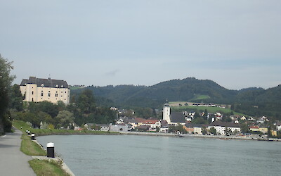 Riding into Grien to see the castle (submitted by James Davidson)