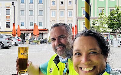 Stopped to enjoy a beer on our trip. (submitted by Osmara Reyes-Osorio)