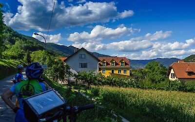 Biking through the country side: vineyards, corn, and iconic scenery (submitted by melwood)
