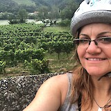Biking through vineyards! (photo by Kristin)