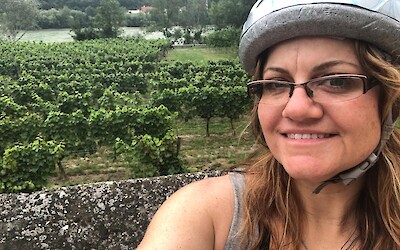 Biking through vineyards! (submitted by Kristin)