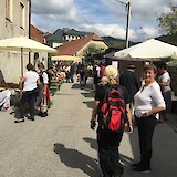 Small village Sunday market