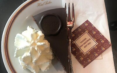 Sachet Torte at Sacher hotel, vienna (submitted by Rodhonaker)