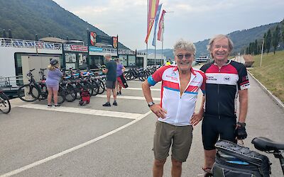 Jim with Jurgen, the tour guide. (submitted by Anne Jesse)