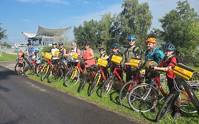 Ages from 6 years to 77 years enjoying the Danube (submitted by Robert Taylor)