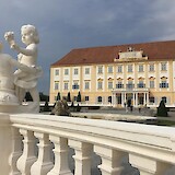 After crossing the "border" to Slovakia, the Palace of Hof was directly on the bike route with very clear directions. It's a beautiful and well-maintained facility. (photo by Chippy)