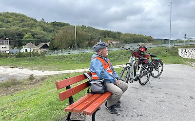 Stopping for our delicious sack lunch. (submitted by Tammy Noteboom)