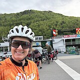 Getting off the boat, ready to go! (photo by Emily W)