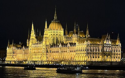 Docked across fm Budapest Parliament (submitted by Gladys M)