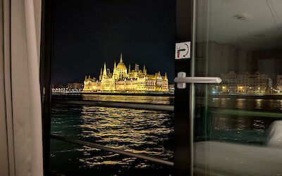 The view from our cabin in Budapest (submitted by L. Goodmon)