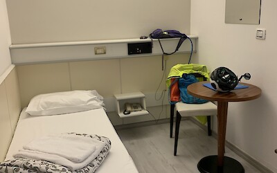 My single room in Riva del Garda, a disappointment (submitted by Jane Fletcher)