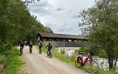 Crossing the Adige River en-route to Merano (submitted by Richard H)