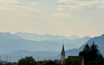 Early morning view of Lana after departing Merano (submitted by Richard H)