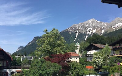 Town on the mountainside above Innsbruck (submitted by NancyinCO)