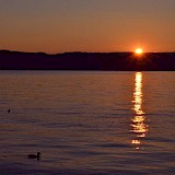 Sunset over the Bodensee (photo by Wiederholen)