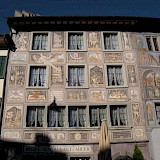 Stein am Rhein features painted facades, the Lindwurm Museum and a lovely ambiance.