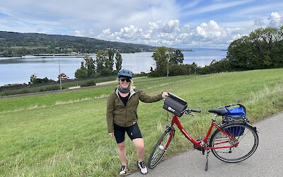 A Beautiful view and my bike. (submitted by Jordann Dooley)