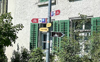 Bike trail signs to follow (submitted by Sarah D)