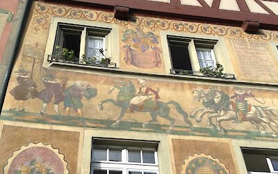 Painted facades are a common feature of the medieval town at Stein am Rhein. (submitted by MarcieB)