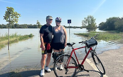 End of the cycling adventure. (submitted by Steve Chodat)