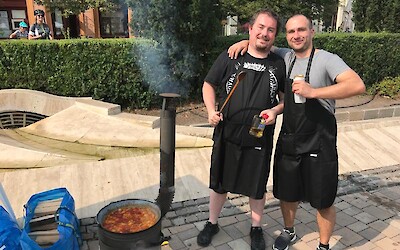 2 Hungarian Goulash Cook Off Competitors (submitted by Mattman)