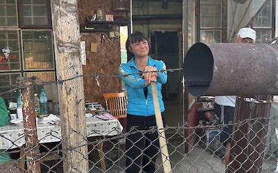 Unplanned stop to visit locals making lutenitsa. (submitted by Bob Anderson)