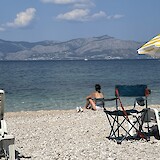 Beach near Brac along bike route. (photo by Dan Mc.)