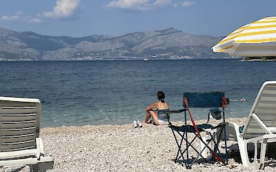 Beach near Brac along bike route. (submitted by Dan Mc.)