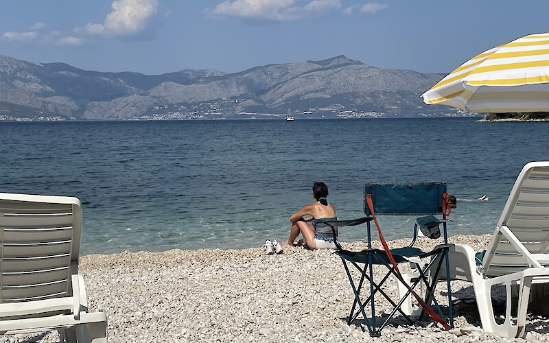 Beach near Brac along bike route. (submitted by Dan Mc.)