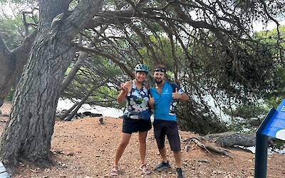 One of our guides: Eddie. They were knowledgeable and fun, great to have with us. (submitted by Lorinda Troppmann)