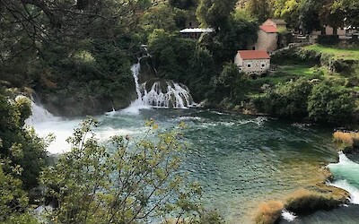 Walking around Krka Falls is a highlight of this tour. (submitted by Matt L)