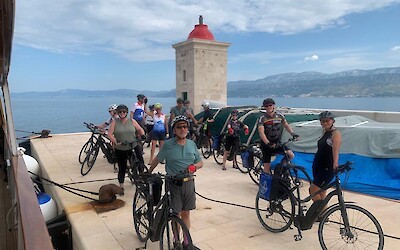 In Brac on our way to the KLESARSKA SKOLA (Marble Academy) (submitted by Lysa Farah)