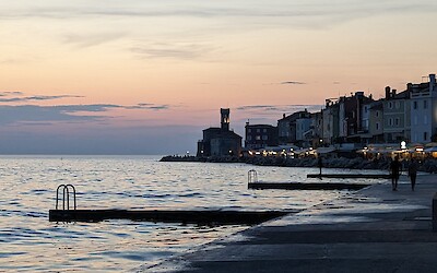 Piran sunset (submitted by TF and DD NYC)