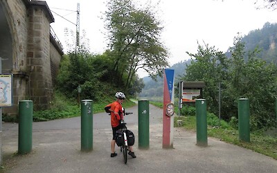 4 Crossing into Germany opposite Hrensko, Czech Republic. (submitted by Pedalann)