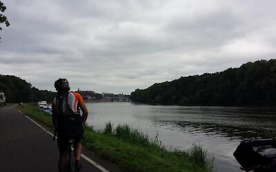 Biking along the Elbe River (submitted by Calista1226)
