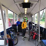 It is so easy to take bikes on a train in Germany and Denmark (photo by Pedaler)