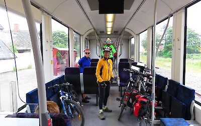 It is so easy to take bikes on a train in Germany and Denmark (submitted by Pedaler)