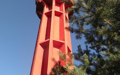Ristna lighthouse, designed by Gustave Eiffel, on Hiiumaa Island, Estonia. (submitted by MarcieB)