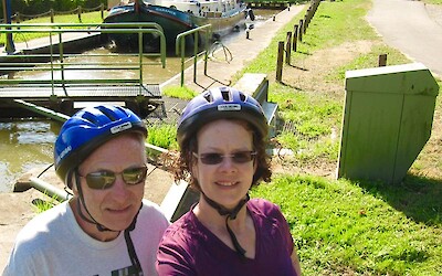 Biking along the canal on the way to chasey le camp (submitted by Gilleanmac)