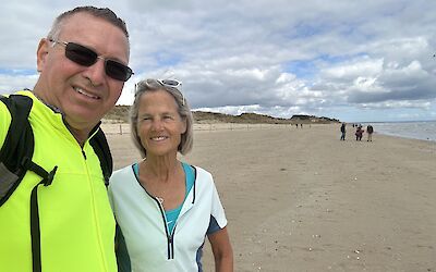 Walking on Utah beach. (submitted by Jay P)