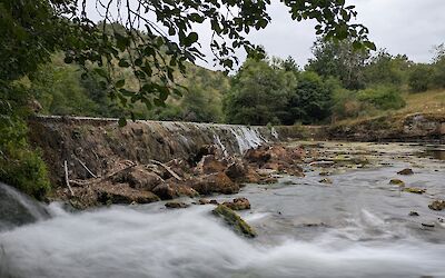 Waterfall at the Mill at Cougnaguet (submitted by Hung K.)